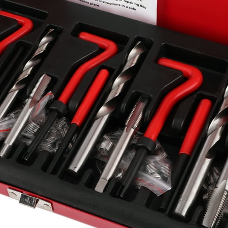 ESTINK 131pcs Damaged Thread Restoring Kit M5 M6 M8 M10 M12 Wire Thread Inserts Professional Car Repair Tools Thread Repair Tool Thread Drill Taps
ESTINK 131pcs Damaged Thread Restoring Kit M5 M6 M8 M10 M12 Wire Thread Inserts Professional Car Repair Tools Thread Repair Tool Thread Drill Taps