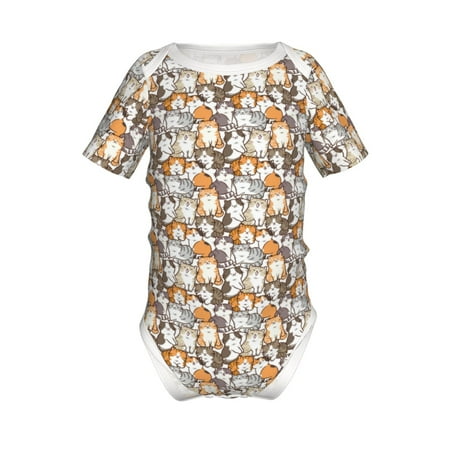 Junzan Cartoon Cat 1 Print Short-Sleeve Baby Climbing Clothes Bodysuits for Infant One-Piece for Baby Boys & Girls Baby Clothes Baby Romper with Snap Closure-12 Months
Junzan Cartoon Cat 1 Print Short-Sleeve Baby Climbing Clothes Bodysuits for Infant One-Piece for Baby Boys & Girls Baby Clothes Baby Romper with Snap Closure-12 Months