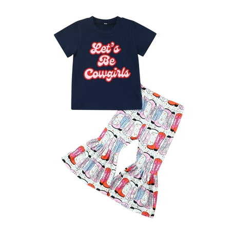 IZhansean Summer Lovely Kids Girls Clothes Letter Printing Short Sleeve T Shirts+Pattern Flared Pants Sets Blue 2-3 Years
IZhansean Summer Lovely Kids Girls Clothes Letter Printing Short Sleeve T Shirts+Pattern Flared Pants Sets Blue 2-3 Years