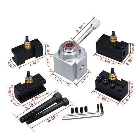 Garosa Lathe Tool Post Holder Aluminum Alloy Quick Change Mini Lathe Tool Post and Holder Kit Set
Garosa Lathe Tool Post Holder Aluminum Alloy Quick Change Mini Lathe Tool Post and Holder Kit Set