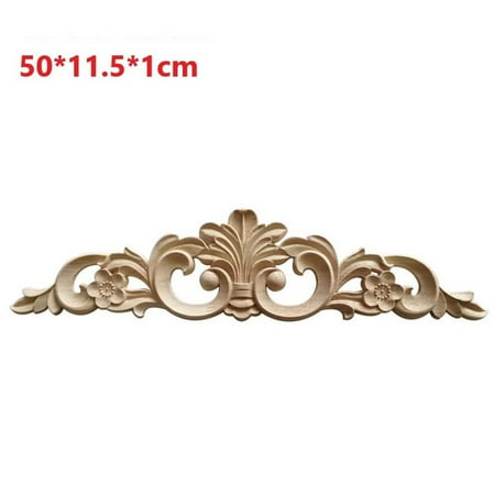 Door Cabinets Wood Applique European Wood Carving Onlay Applique Home Decor