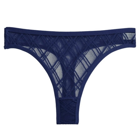 Lovskoo Womens Lace Thongs Underwear Solid T Back Low Waist Panties Sexy Hollow Out Seamless V-Shape Design Dark Blue
Lovskoo Womens Lace Thongs Underwear Solid T Back Low Waist Panties Sexy Hollow Out Seamless V-Shape Design Dark Blue
