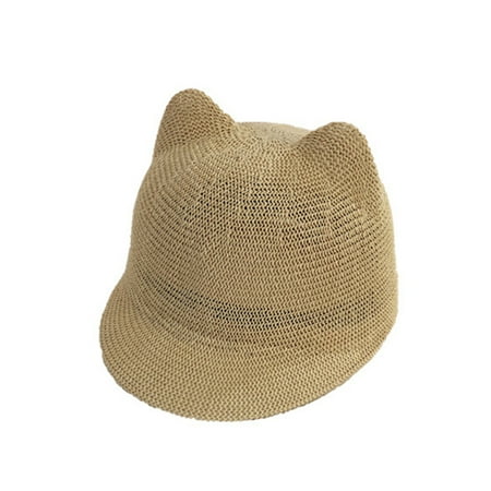 Breathable With Ears Beach Kids For Running Outdoor No Irritation To The Skin Pink Cap Circumference: 48-50cm