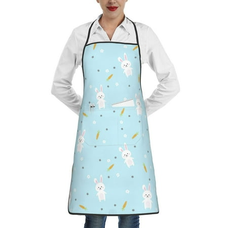 Easygdp Cute Bunny Apron Waterdrop Resistant with 2 Pockets Oil Resistant Cooking Kitchen Chef Apron for Women Men
Easygdp Cute Bunny Apron Waterdrop Resistant with 2 Pockets Oil Resistant Cooking Kitchen Chef Apron for Women Men