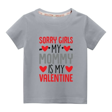 EQWLJWE Kids Print T Shirts Short Sleeve Cute Shirts Valentines Day Cotton Soft Tee Summer Breathable Tops Gifts for Kids Gray 9-10 Years
EQWLJWE Kids Print T Shirts Short Sleeve Cute Shirts Valentines Day Cotton Soft Tee Summer Breathable Tops Gifts for Kids Gray 9-10 Years