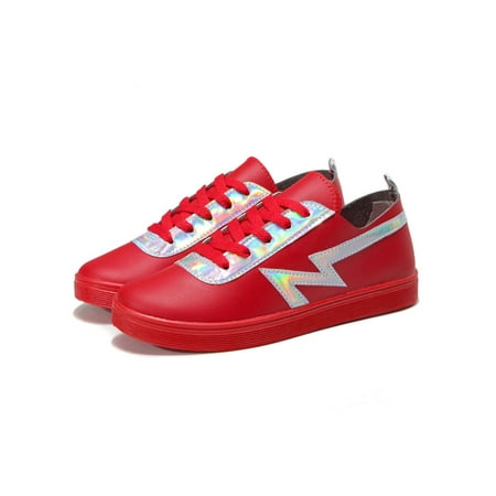 Wazshop Ladies Flats Memory Sneakers Lace Up Skate Shoe Lightweight Classic Casual Walking Shoes Womens Fashion Sneaker Round Toe Comfort Red 5
Wazshop Ladies Flats Memory Sneakers Lace Up Skate Shoe Lightweight Classic Casual Walking Shoes Womens Fashion Sneaker Round Toe Comfort Red 5