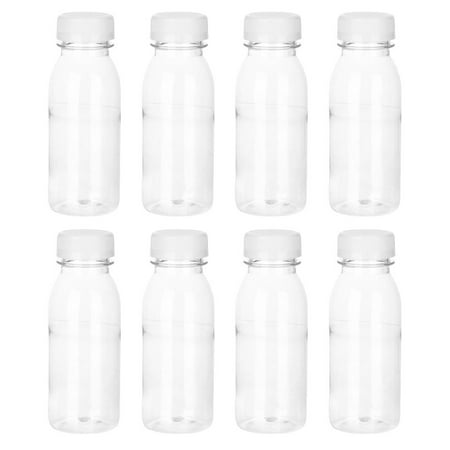 FRCOLOR 8pcs Plastic Bottles Milk Tea Bottles Simple Milk Tea Bottles (Transparent)