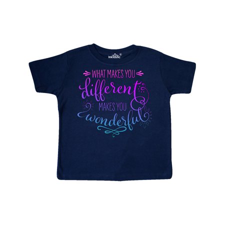 Inktastic What Makes You Different Makes You Wonderful Purple and Blue Gift Toddler Boy or Toddler Girl T-Shirt
Inktastic What Makes You Different Makes You Wonderful Purple and Blue Gift Toddler Boy or Toddler Girl T-Shirt