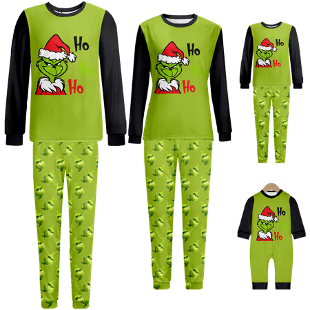 Holiday Family Matching Christmas Pajamas Set Merry Christmas Claus Cartoon Green Print Baby-Kids-Adult-Pet Size 2 Pieces Top and Pants Bodysuits Xmas Pjs Set
Holiday Family Matching Christmas Pajamas Set Merry Christmas Claus Cartoon Green Print Baby-Kids-Adult-Pet Size 2 Pieces Top and Pants Bodysuits Xmas Pjs Set