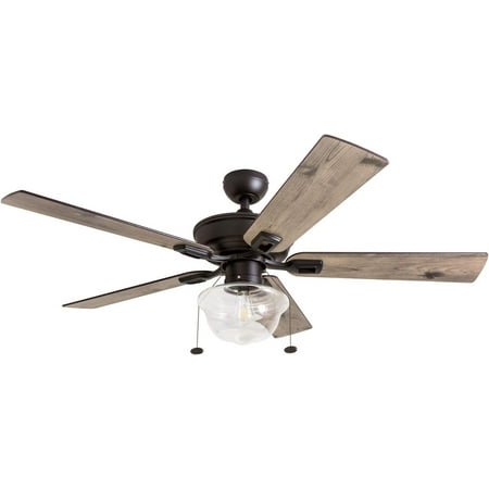 Abner Ceiling - 52-in Indoor - LED Ceiling with Light and Pull Chain - Farmhouse Style Room with Dual Finish Blades - Model 80091-01 (Bronze)
Abner Ceiling - 52-in Indoor - LED Ceiling with Light and Pull Chain - Farmhouse Style Room with Dual Finish Blades - Model 80091-01 (Bronze)