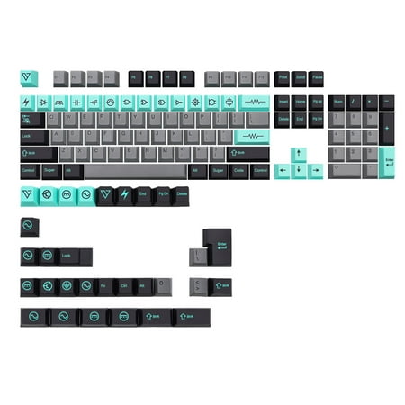 135PCS Electric Keycap PBT Cherry Profile Standard Sublimation Process Keycap