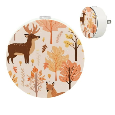 Deer Autumn Animals Automatic night lights plug into wall Dusk to Dawn Sensor Nightlights for Kids & Adults for Bathroom Hallway
Deer Autumn Animals Automatic night lights plug into wall Dusk to Dawn Sensor Nightlights for Kids & Adults for Bathroom Hallway
