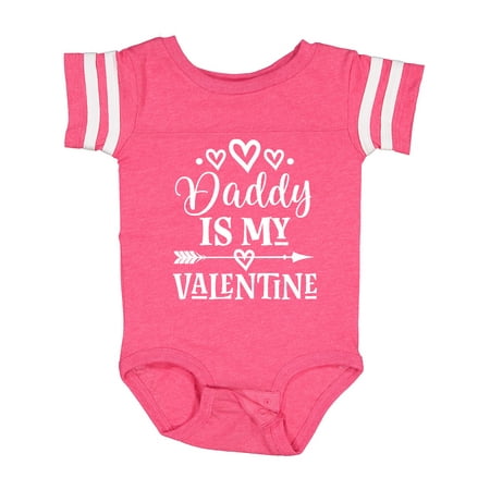Inktastic Daddy is My Valentine Girls Gift Baby Girl Bodysuit