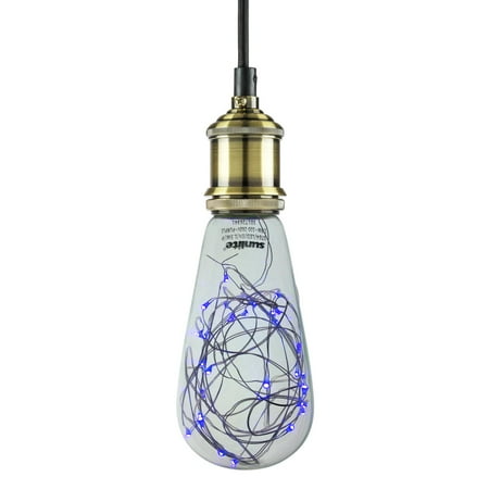 Sunlite ST64 Vintage Shaped Bulb 30 Blue LED Fairy Lights Inside Medium (E26) Base Decorative Party Holiday Kids Room Patio Lights
Sunlite ST64 Vintage Shaped Bulb 30 Blue LED Fairy Lights Inside Medium (E26) Base Decorative Party Holiday Kids Room Patio Lights