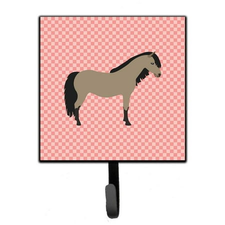 Welsh Pony Horse Pink Check Leash or Key Holder