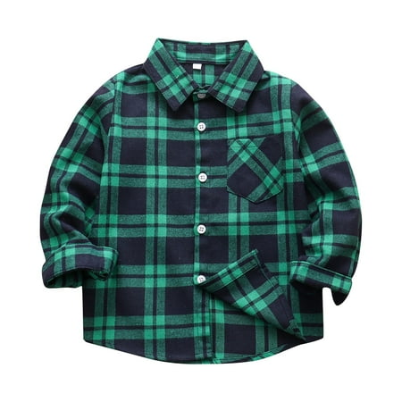 EHTMSAK Infant Baby Boy Cotton Plaid Shirts Toddler Child High Neck Long Sleeve Button Up Jackets Fall Winter Pockets Outerwear Dark Green 160
EHTMSAK Infant Baby Boy Cotton Plaid Shirts Toddler Child High Neck Long Sleeve Button Up Jackets Fall Winter Pockets Outerwear Dark Green 160