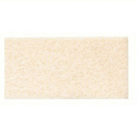 3/8 Thick 66 x 24 White Firm Wool Fiber Felt F5 Sheet with Plain Backing