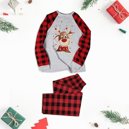 Matching Family Pajamas Sets Christmas Plaid Cute Pattern Printed Long Sleeve Tee And Bottom Loungewear (Mom)
Matching Family Pajamas Sets Christmas Plaid Cute Pattern Printed Long Sleeve Tee And Bottom Loungewear (Mom)