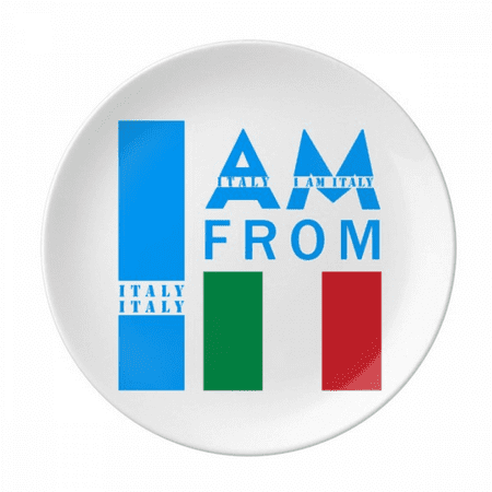 I Am From Italy Plate Decorative Porcelain Salver Tableware Dinner Dish