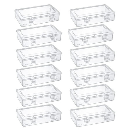 12-Pack Clear Plastic Storage Containers 8 x 5 x 1.75 Inch Empty Hinged Box Stackable Organizer
12-Pack Clear Plastic Storage Containers 8 x 5 x 1.75 Inch Empty Hinged Box Stackable Organizer