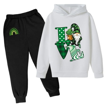 OAUP 2PCS Toddler Outfit Sets Kids Hoodie Sweatshirt Sweatpants Irish Festival Pullover Hoodie Set Tracksuit Outfits Fall Thermal Leisure Fashion Outfit 3-14Y
OAUP 2PCS Toddler Outfit Sets Kids Hoodie Sweatshirt Sweatpants Irish Festival Pullover Hoodie Set Tracksuit Outfits Fall Thermal Leisure Fashion Outfit 3-14Y
