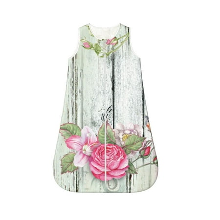 Fotbe Vintage Wood with Floral Pattern Sleep Sack - Baby Wearable Blanket with Zipper Extra Soft Cotton Sleeveless Sleeping Bag for Infants-Medium
Fotbe Vintage Wood with Floral Pattern Sleep Sack - Baby Wearable Blanket with Zipper Extra Soft Cotton Sleeveless Sleeping Bag for Infants-Medium