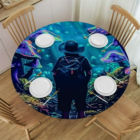 Orinice Mushrooms Round Table Cover Stain Resistant Washable Indoor Outdoor Tablecloth Kitchen Dining Wedding Parties Waterproof 100% Polyester Fiber 38-42
Orinice Mushrooms Round Table Cover Stain Resistant Washable Indoor Outdoor Tablecloth Kitchen Dining Wedding Parties Waterproof 100% Polyester Fiber 38-42
