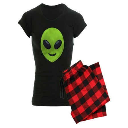 CafePress - Alien Emoji Pajamas - Women s Dark Pajamas