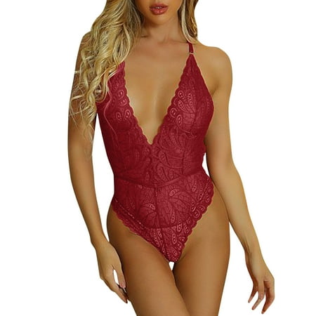 Women Underwear Seamless Night Wears Mesh Lingerie Lace Transparent Deep V Neck Backless Jumpsuit Lingerie
Women Underwear Seamless Night Wears Mesh Lingerie Lace Transparent Deep V Neck Backless Jumpsuit Lingerie