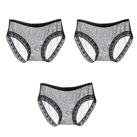 TAIAOJING Thongs For Women Middle Three-piece Underwear Solid Lace Waist Underwear Transparent Mesh Low Bikini Panties
TAIAOJING Thongs For Women Middle Three-piece Underwear Solid Lace Waist Underwear Transparent Mesh Low Bikini Panties