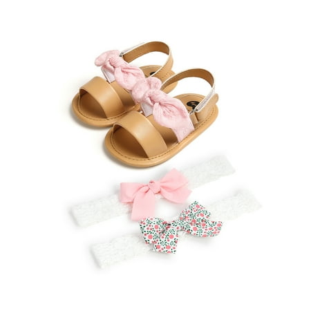 Gureui Toddler Infant Baby Girls Cotton Shoes and 2Pcs Headband Children Floral Stripe Soft Sole Sandals
Gureui Toddler Infant Baby Girls Cotton Shoes and 2Pcs Headband Children Floral Stripe Soft Sole Sandals