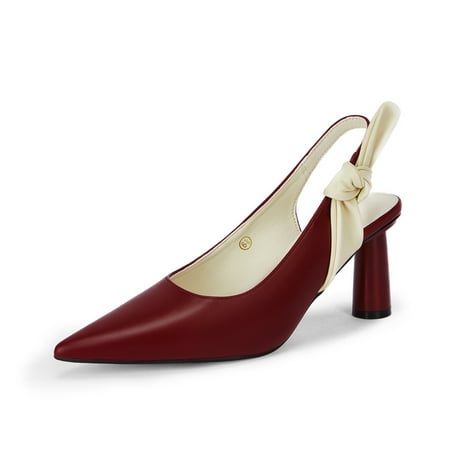 Women s Pointed Toe Slingback High Heels Strap Slip On Chunky Heels Faux Leather Dress Sandals
Women s Pointed Toe Slingback High Heels Strap Slip On Chunky Heels Faux Leather Dress Sandals