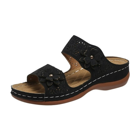 Funicet Slides for Women Women s Lunge Casual Sandals Flower Wedge Heel Shoes Slopeheeled Slippers Black 40
Funicet Slides for Women Women s Lunge Casual Sandals Flower Wedge Heel Shoes Slopeheeled Slippers Black 40