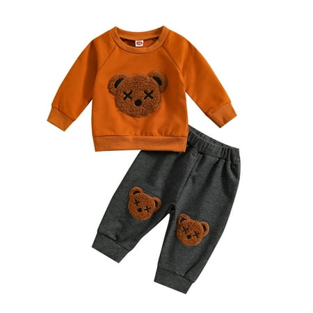 Newborn Infant Baby Clothes Girl Boy Cartoon Long Sleeve Crewneck Long Sleeve Sweatshirt Pullover Tops Pants 2Pcs Casual Outfit Tracksuit Set
Newborn Infant Baby Clothes Girl Boy Cartoon Long Sleeve Crewneck Long Sleeve Sweatshirt Pullover Tops Pants 2Pcs Casual Outfit Tracksuit Set