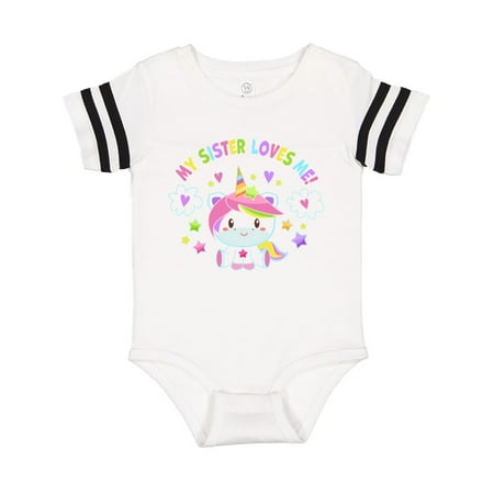 Inktastic My Sister Loves Me with Cute Rainbow Unicorn Gift Baby Boy or Baby Girl Bodysuit
Inktastic My Sister Loves Me with Cute Rainbow Unicorn Gift Baby Boy or Baby Girl Bodysuit