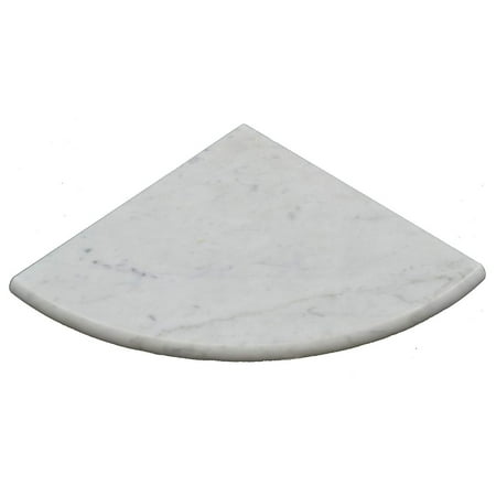 Carrara Marble Corner Shelf Polished 9 by 3/4 Thick