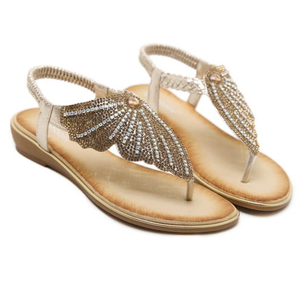 DAFENGEA Rhinestone Decor Flip Flops Thong Flats Sandals for Women Summer Beach with Elastic Ankle T-Strap Fashion Dressy Open Toe Anti-slip Shoes
DAFENGEA Rhinestone Decor Flip Flops Thong Flats Sandals for Women Summer Beach with Elastic Ankle T-Strap Fashion Dressy Open Toe Anti-slip Shoes