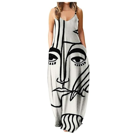 Dress for Women 2022 Black Dress Women Casual Large Size Print Sleeveless Pocket Maxi Long Dress Savings Clearance Deals Dresses for Women Sweater Dress Bridesmaid Dresses White 3XL
Dress for Women 2022 Black Dress Women Casual Large Size Print Sleeveless Pocket Maxi Long Dress Savings Clearance Deals Dresses for Women Sweater Dress Bridesmaid Dresses White 3XL