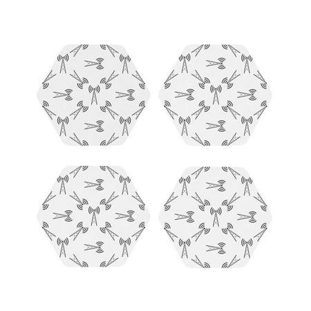 Pofeuu Antenna Icon Print Coasters for Drinks 4Pack PU Leather Coasters Bar Drink Coasters for Tabletop Protection Furniture from Damage-Hexagon
Pofeuu Antenna Icon Print Coasters for Drinks 4Pack PU Leather Coasters Bar Drink Coasters for Tabletop Protection Furniture from Damage-Hexagon