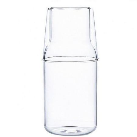 Bedside Water Carafe Set with Tumbler Glass Set for Bedroom Nightstand Glass Mouthwash Bottle for Bathroom 17oz/500ml (Clear)
Bedside Water Carafe Set with Tumbler Glass Set for Bedroom Nightstand Glass Mouthwash Bottle for Bathroom 17oz/500ml (Clear)