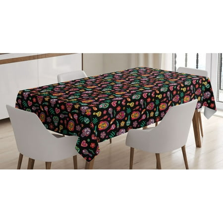 Day of the Dead Tablecloth Repetitive Pattern with Mexican Colorful Rectangle Satin Table Cover Accent for Dining Room and Kitchen 60 X 84 Charcoal Grey Multicolor by Ambesonne
Day of the Dead Tablecloth Repetitive Pattern with Mexican Colorful Rectangle Satin Table Cover Accent for Dining Room and Kitchen 60 X 84 Charcoal Grey Multicolor by Ambesonne
