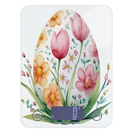 Easter Egg with Tulips Food Scale Digital Kitchen Scale Waterproof Grams Ounces lbs for For Baking and Cooking
Easter Egg with Tulips Food Scale Digital Kitchen Scale Waterproof Grams Ounces lbs for For Baking and Cooking