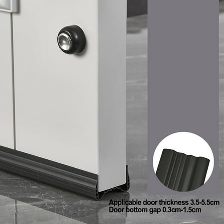 Double Layer Door Seals Weather Stripping Under Door Sweep Bottom Seal Strip