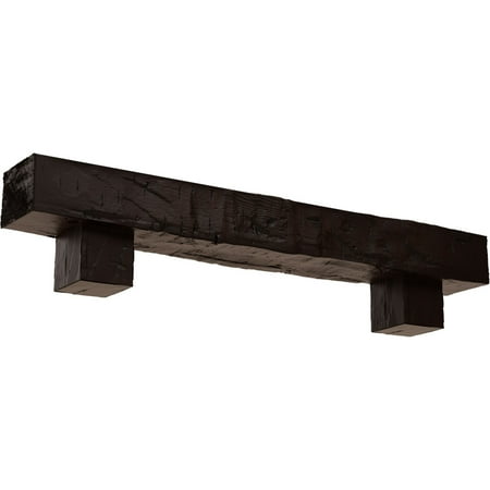 Ekena Millwork 6 H x 6 D x 60 W Hand Hewn Faux Wood Fireplace Mantel Kit w/ Alamo Corbels Premium Mahogany
Ekena Millwork 6 H x 6 D x 60 W Hand Hewn Faux Wood Fireplace Mantel Kit w/ Alamo Corbels Premium Mahogany