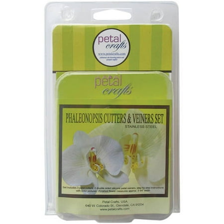 Petal Crafts Cutter & Veiner Set 7/Pkg Moth Orchid