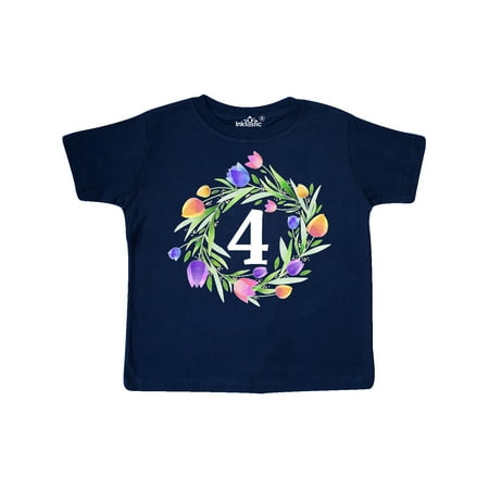 Inktastic 4th Birthday Tulip Flower Wreath Gift Toddler Boy or Toddler Girl T-Shirt
Inktastic 4th Birthday Tulip Flower Wreath Gift Toddler Boy or Toddler Girl T-Shirt