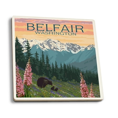 Belfair Washington Bears and Spring Flowers (Absorbent Ceramic Coasters Set of 4 Matching Images Cork Back Kitchen Table Decor)
Belfair Washington Bears and Spring Flowers (Absorbent Ceramic Coasters Set of 4 Matching Images Cork Back Kitchen Table Decor)