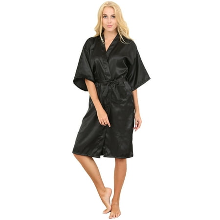 Mr & Mrs Right Robes for Woman Kimono Satin Bride Bridesmaids Wedding Robe