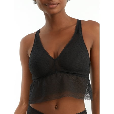 Bare Womens The Flirty Lace Longline Bralette Style-B10250