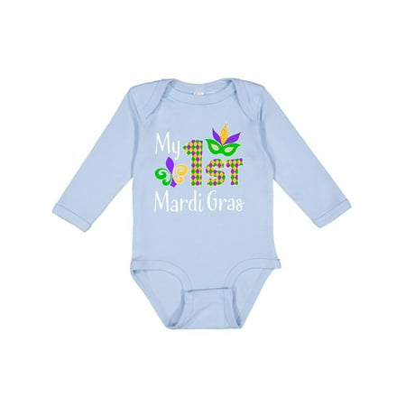Inktastic My 1st Mardi Gras with Mask Gift Baby Boy or Baby Girl Long Sleeve Bodysuit
Inktastic My 1st Mardi Gras with Mask Gift Baby Boy or Baby Girl Long Sleeve Bodysuit